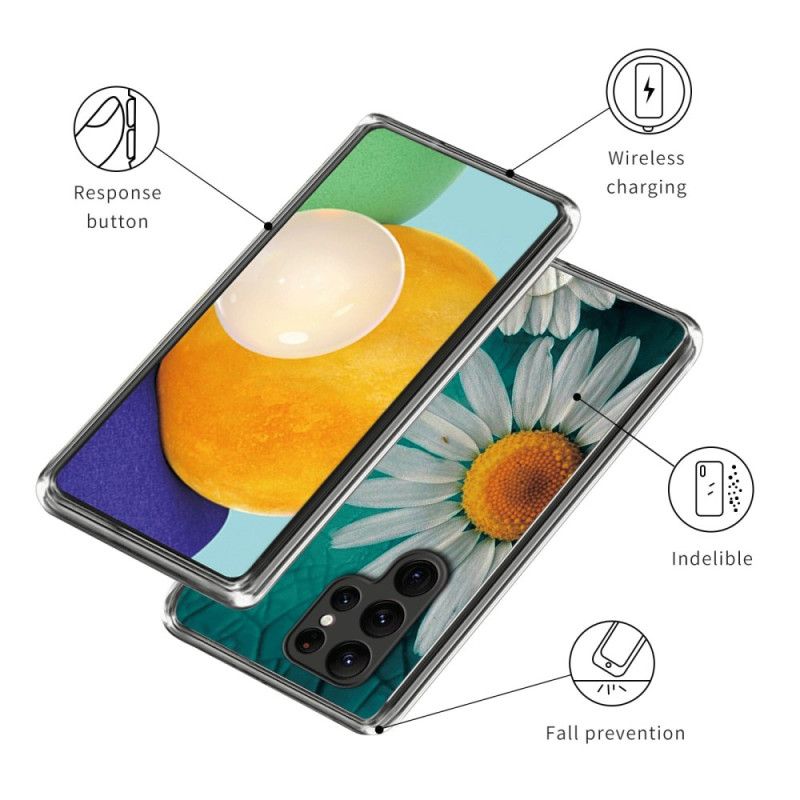 Etui Samsung Galaxy S24 Ultra 5g Stokrotki Etui Ochronne