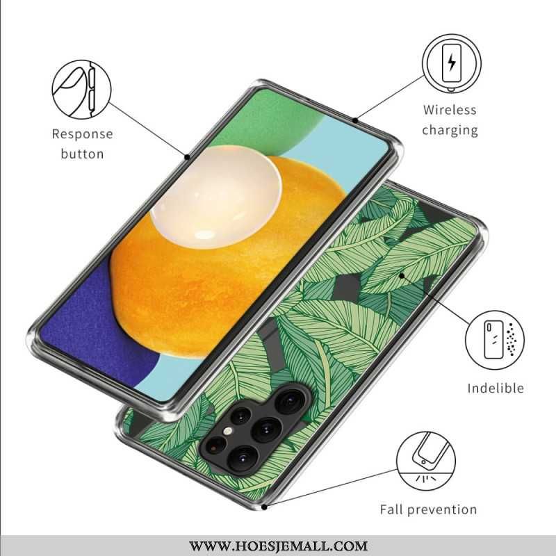 Etui Samsung Galaxy S24 Ultra 5g Zielone Liście