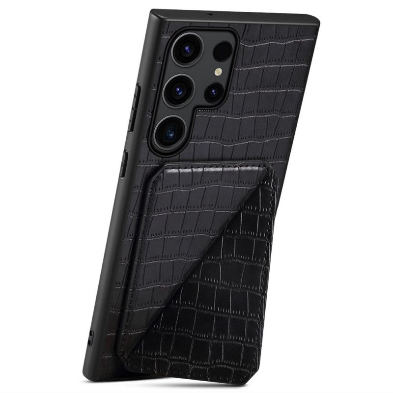Futerały Samsung Galaxy S24 Ultra 5g Etui Na Telefon Krokodyl Ze Stojakiem Na Karty