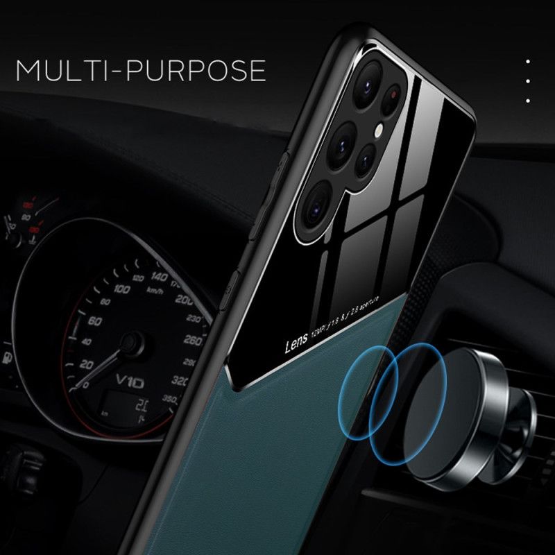 Futerały Samsung Galaxy S24 Ultra 5g Etui Na Telefon Magnetyczny Efekt Skóry