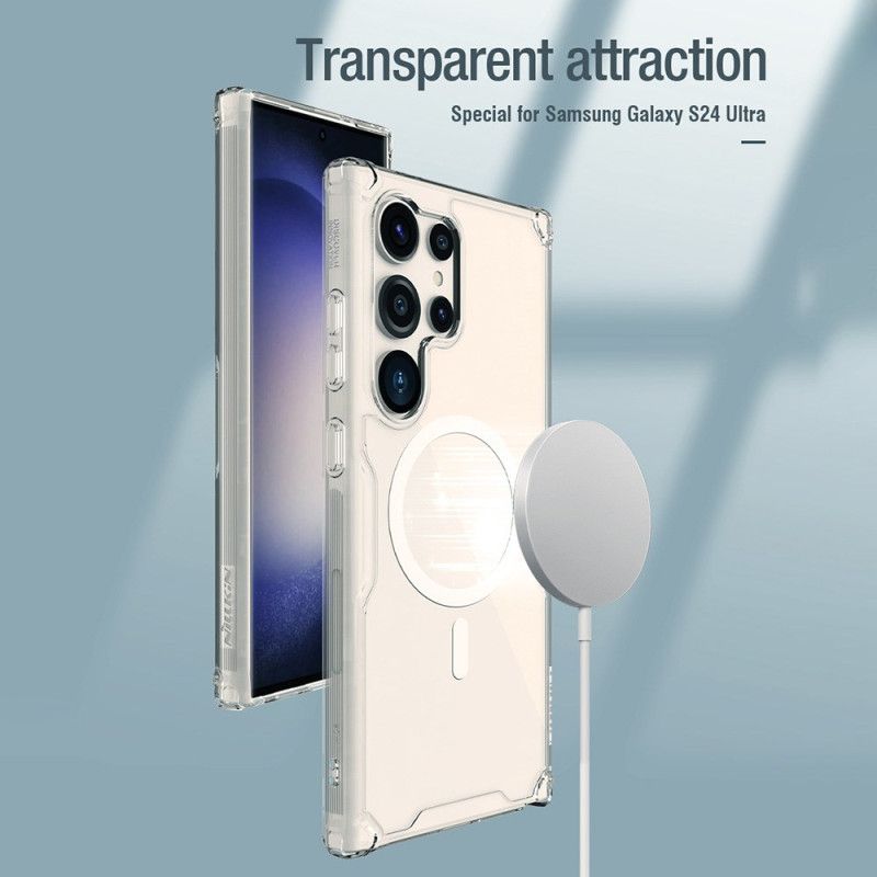 Futerały Samsung Galaxy S24 Ultra 5g Etui Na Telefon Przezroczysty Kompatybilny Z Magsafe Nature Pro Series Nillkin