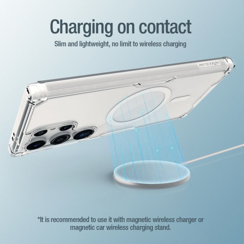 Futerały Samsung Galaxy S24 Ultra 5g Etui Na Telefon Przezroczysty Kompatybilny Z Magsafe Nature Pro Series Nillkin