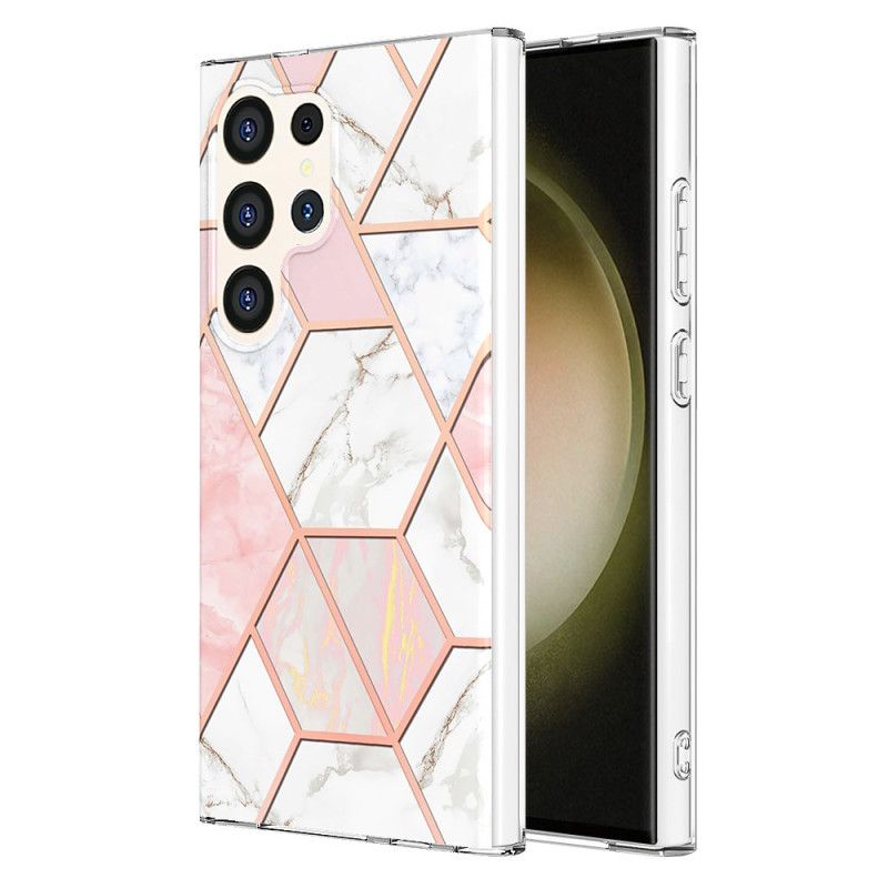 Futerały Samsung Galaxy S24 Ultra 5g Etui Na Telefon Styl Marmurkowy