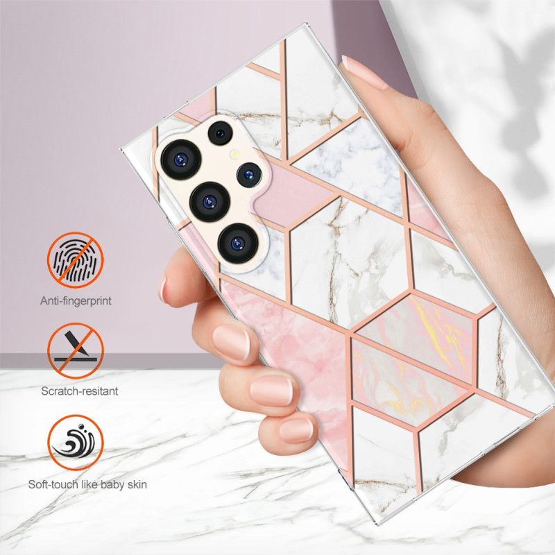 Futerały Samsung Galaxy S24 Ultra 5g Etui Na Telefon Styl Marmurkowy