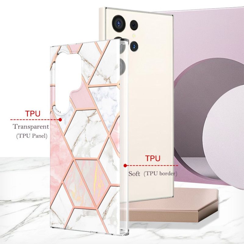 Futerały Samsung Galaxy S24 Ultra 5g Etui Na Telefon Styl Marmurkowy