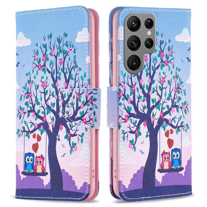 Obudowa Samsung Galaxy S24 Ultra 5g Etui Na Telefon Sowy Na Huśtawce