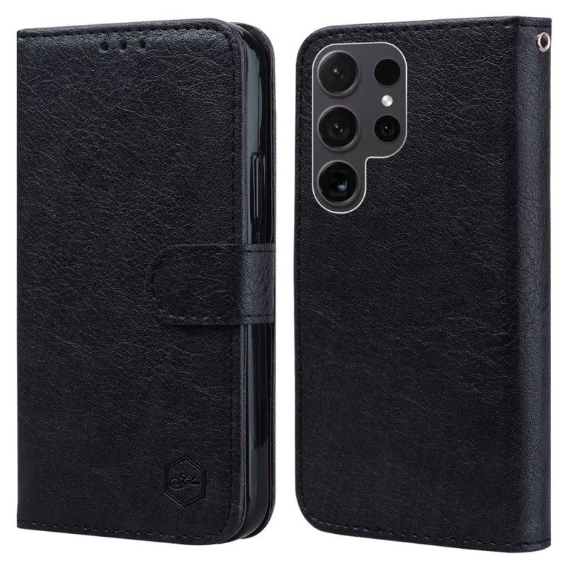 Skórzany Futerał Samsung Galaxy S24 Ultra 5g Etui Na Telefon Efekt Retro