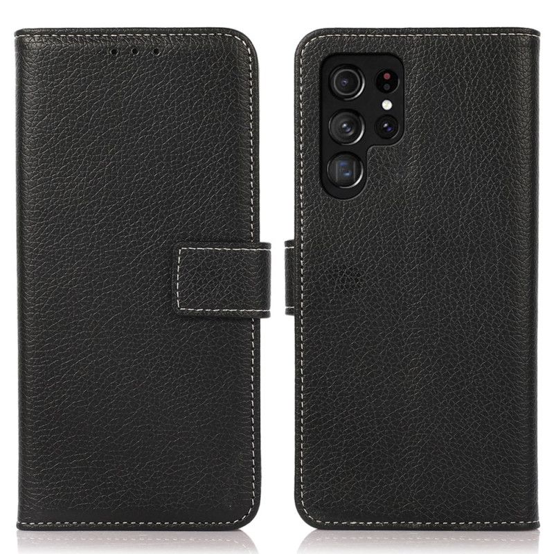 Skórzany Futerał Samsung Galaxy S24 Ultra 5g Etui Na Telefon Tekstura Liczi