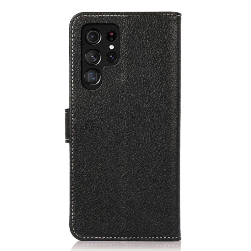 Skórzany Futerał Samsung Galaxy S24 Ultra 5g Etui Na Telefon Tekstura Liczi