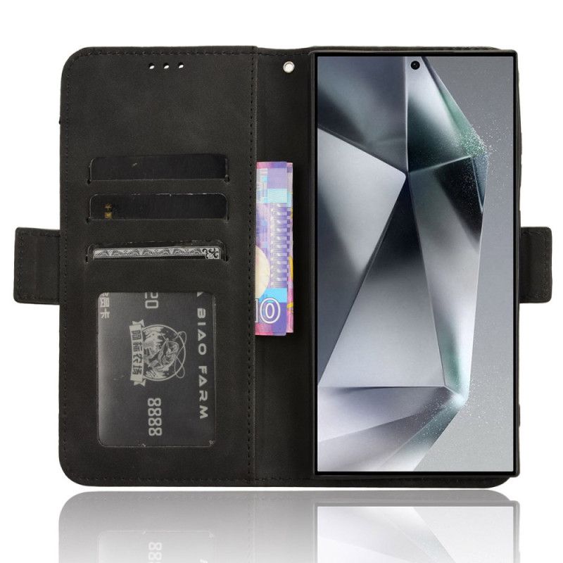 Skórzany Futerał Samsung Galaxy S24 Ultra 5g Etui Na Telefon Wiele Kart