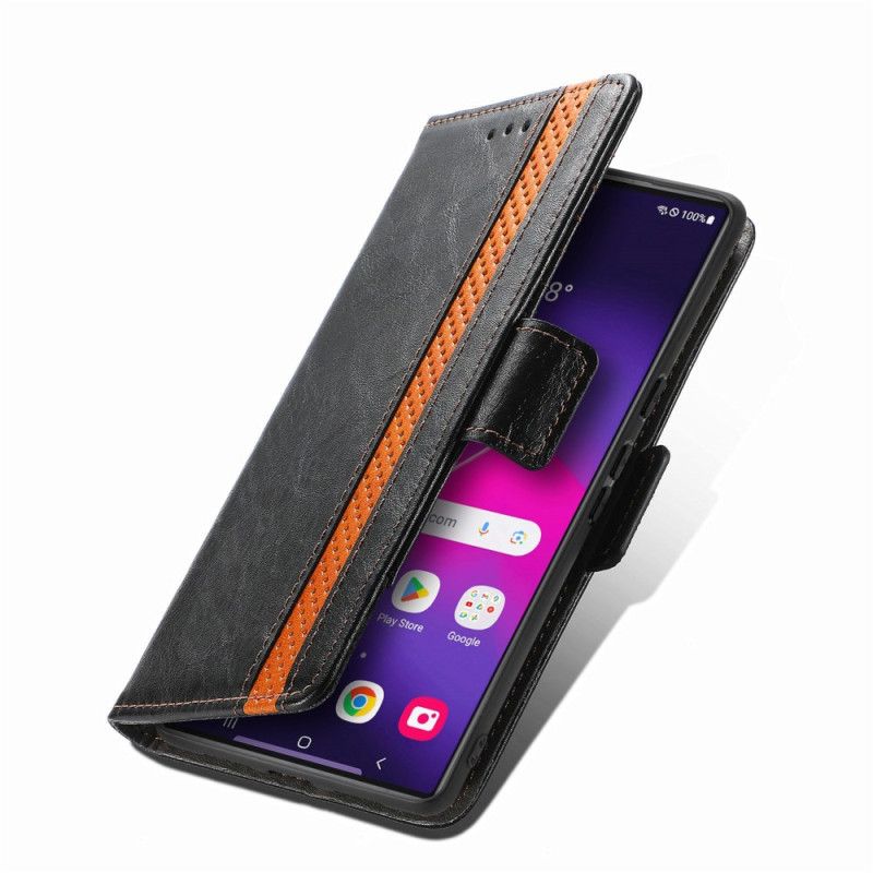 Skórzany Futerał Samsung Galaxy S24 Ultra 5g Etui Na Telefon Z Blokowaniem Rfid Caseneo