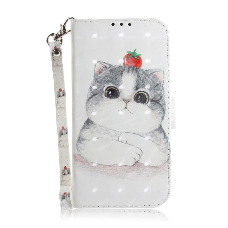 Etui Folio iPhone 12 Pro Max Pomidor Na Stringach Cat Etui Ochronne