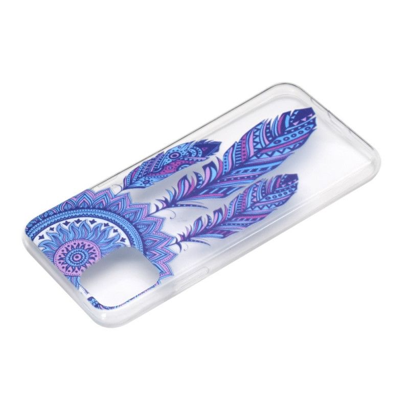 Etui iPhone 12 Pro Max Łapacz Snów Z Niebieskimi Piórami Etui Ochronne