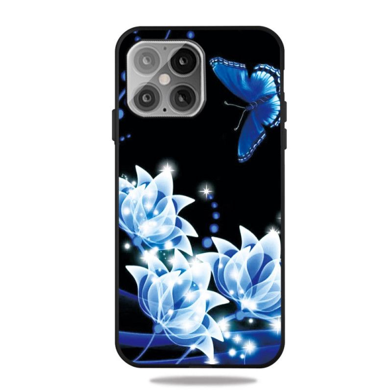 Etui iPhone 12 Pro Max Motyle I Lilie Wodne