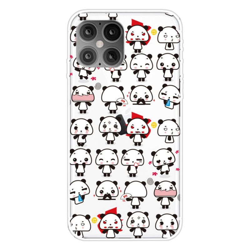 Futerały iPhone 12 Pro Max Etui na Telefon Śmieszne Pandy
