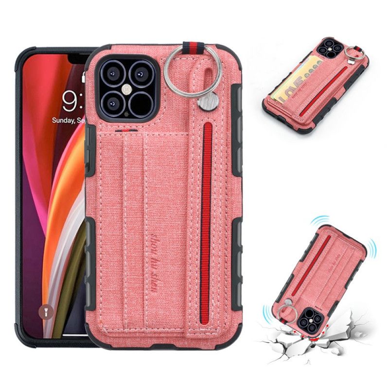 Futerały iPhone 12 Pro Max Szary Czarny Etui na Telefon Szmatka Szmatowa
