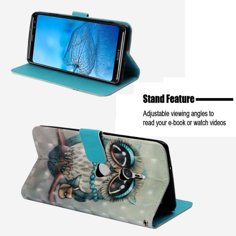 Etui Folio Sony Xperia XZ3 Brakująca Sowa 3D