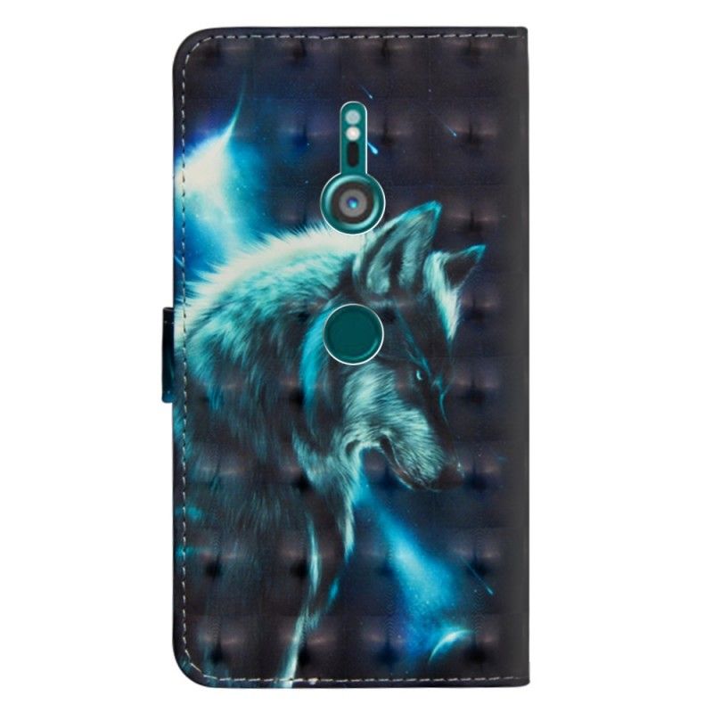 Etui Folio Sony Xperia XZ3 Majestatyczny Wilk Etui Ochronne