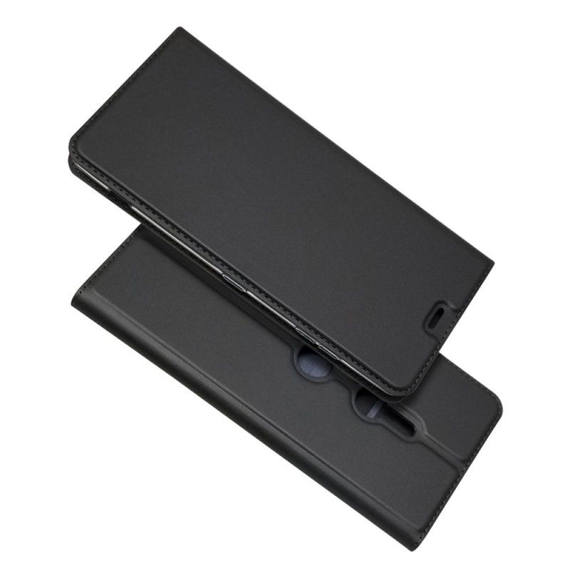 Flip Kotelot Sony Xperia XZ3 Granatowy Czarny Seria Pierwszej Klasy