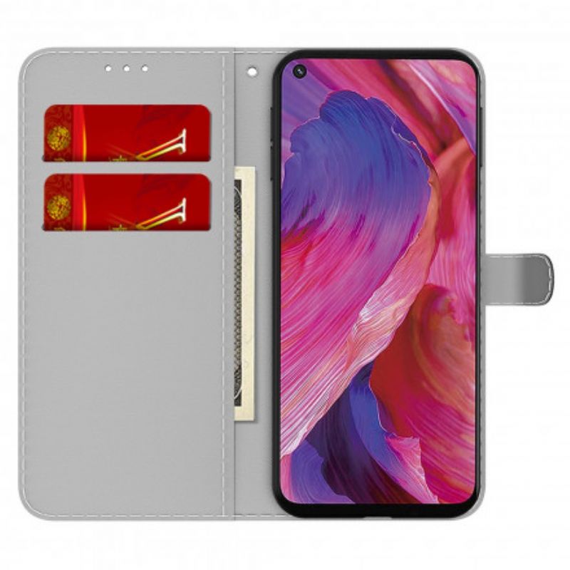 Etui Folio Do Oppo A54 5g / A74 5g Abstrakcyjny Wzór