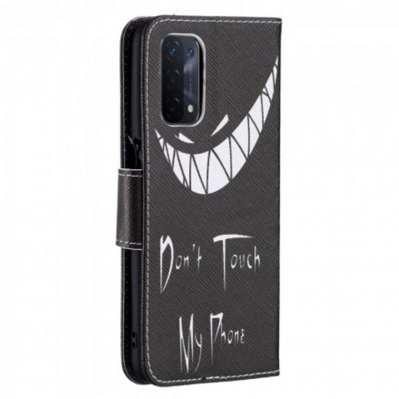 Etui Folio Do Oppo A54 5g / A74 5g Diabelski Telefon