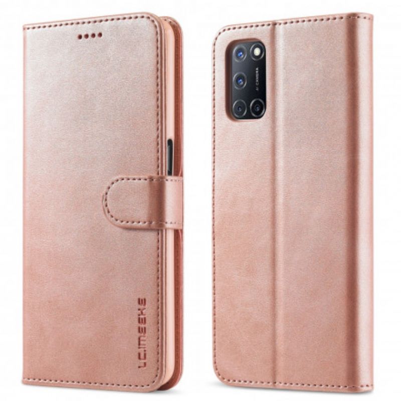 Etui Folio Do Oppo A54 5g / A74 5g Lc.imeeke Efekt Skóry