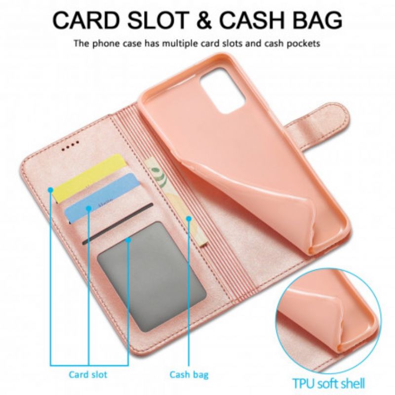 Etui Folio Do Oppo A54 5g / A74 5g Lc.imeeke Efekt Skóry