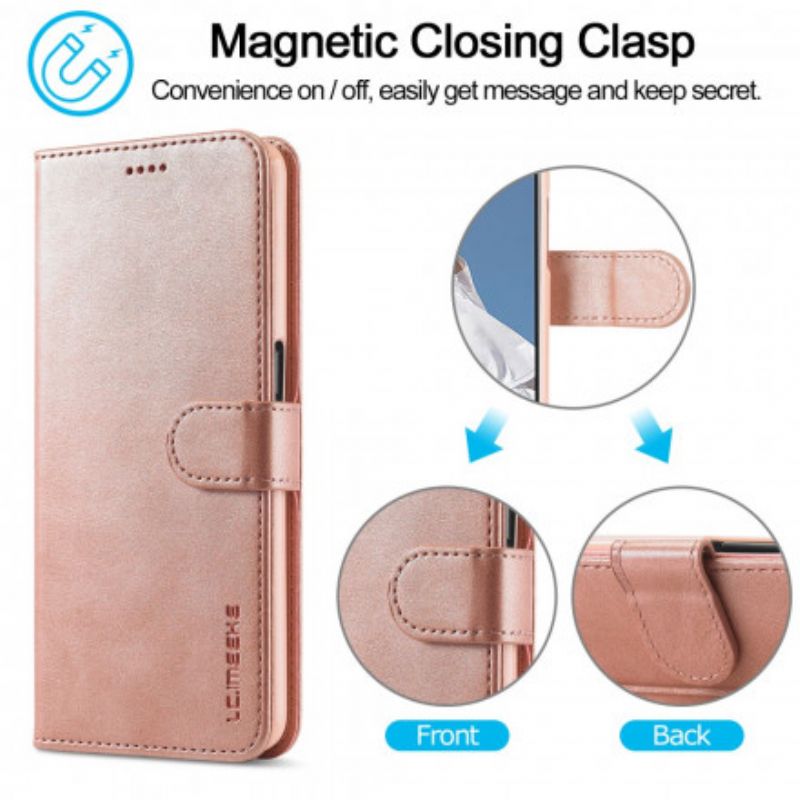 Etui Folio Do Oppo A54 5g / A74 5g Lc.imeeke Efekt Skóry