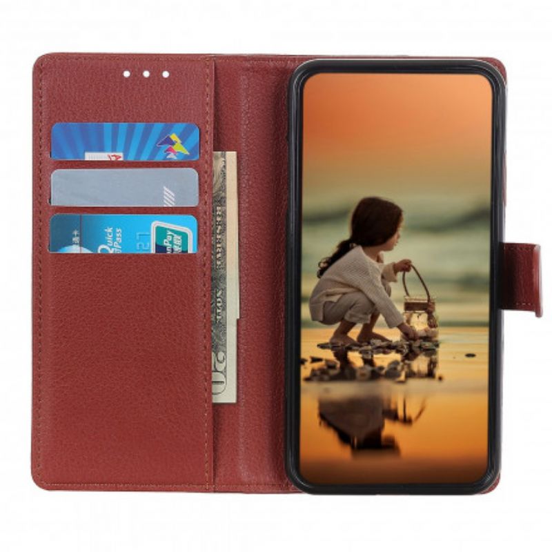 Etui Folio Oppo A54 5g / A74 5g Lychee Sztuczna Skóra Etui Ochronne