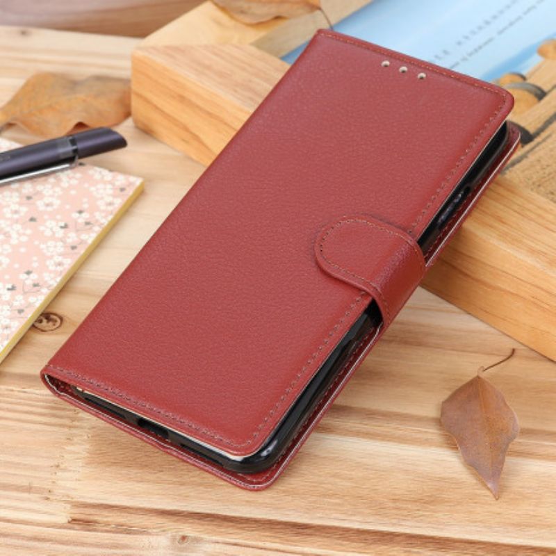 Etui Folio Oppo A54 5g / A74 5g Lychee Sztuczna Skóra Etui Ochronne