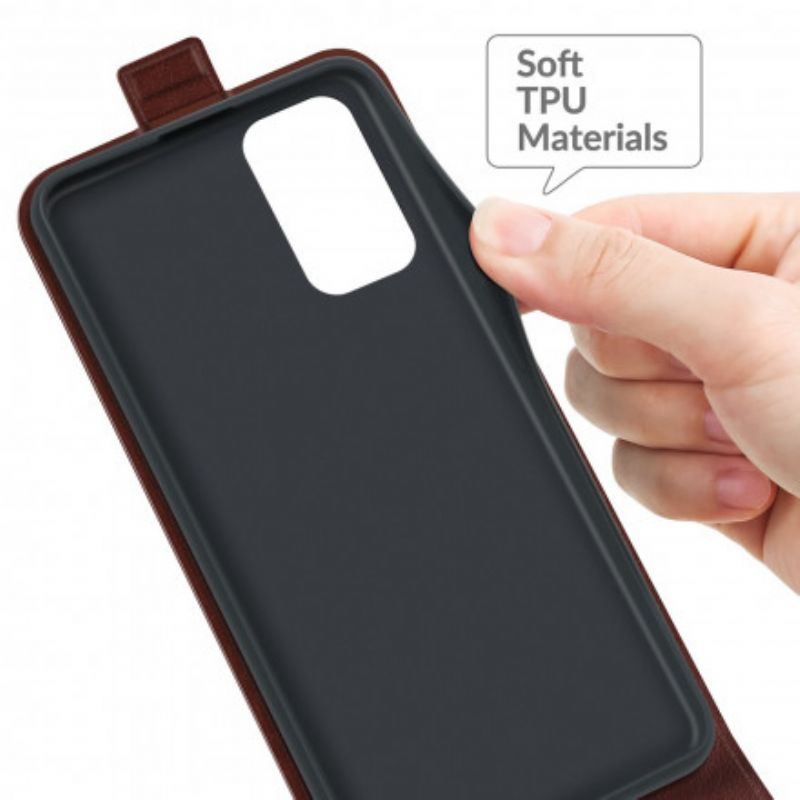 Etui Folio Oppo A54 5g / A74 5g Pionowa Klapa Z Efektem Skóry Etui Ochronne