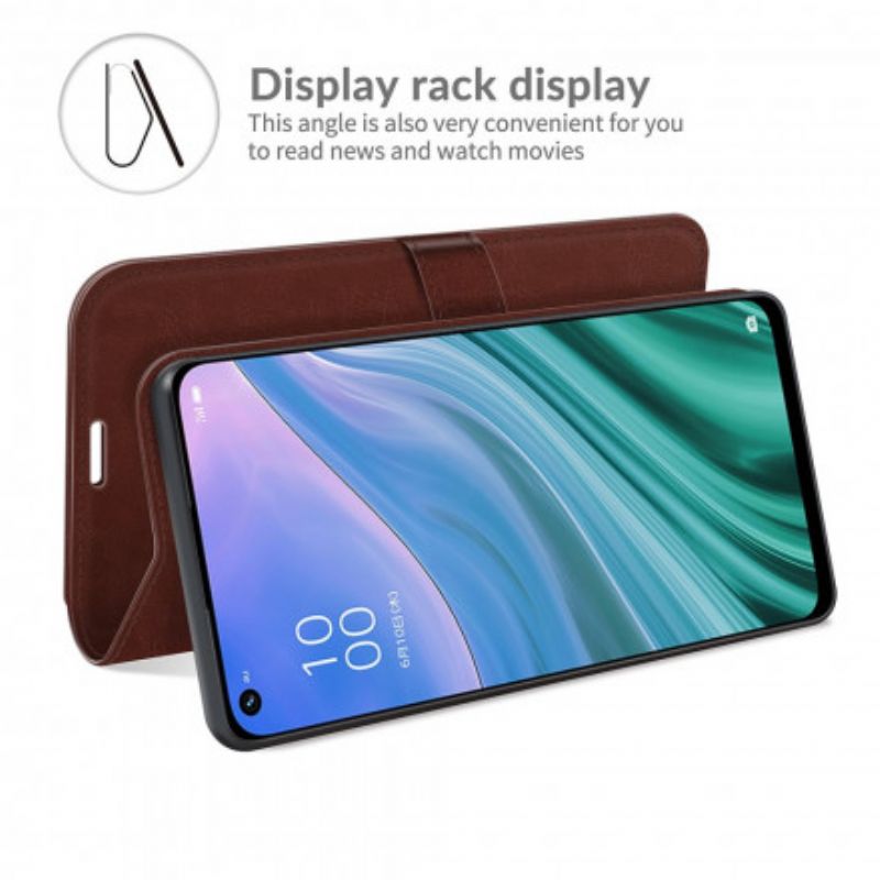 Etui Folio Oppo A54 5g / A74 5g Sztuczna Skóra Ultra