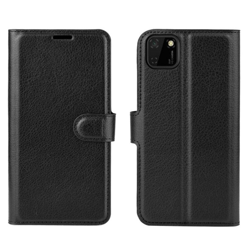 Etui Folio Huawei Y5p Biały Czarny Klasyczny Etui Ochronne
