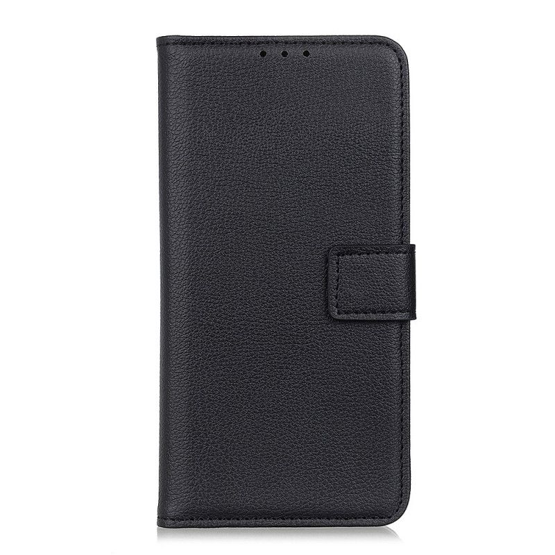 Etui Folio Huawei Y5p Czarny Liczi Teksturowane