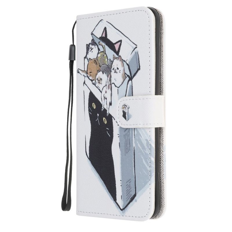 Etui Folio Huawei Y5p Dostawa Kotów W Stringach Etui Ochronne