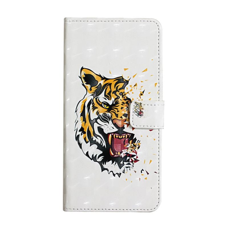 Etui Folio Huawei Y5p Magiczny Dziki Tygrys Etui Ochronne
