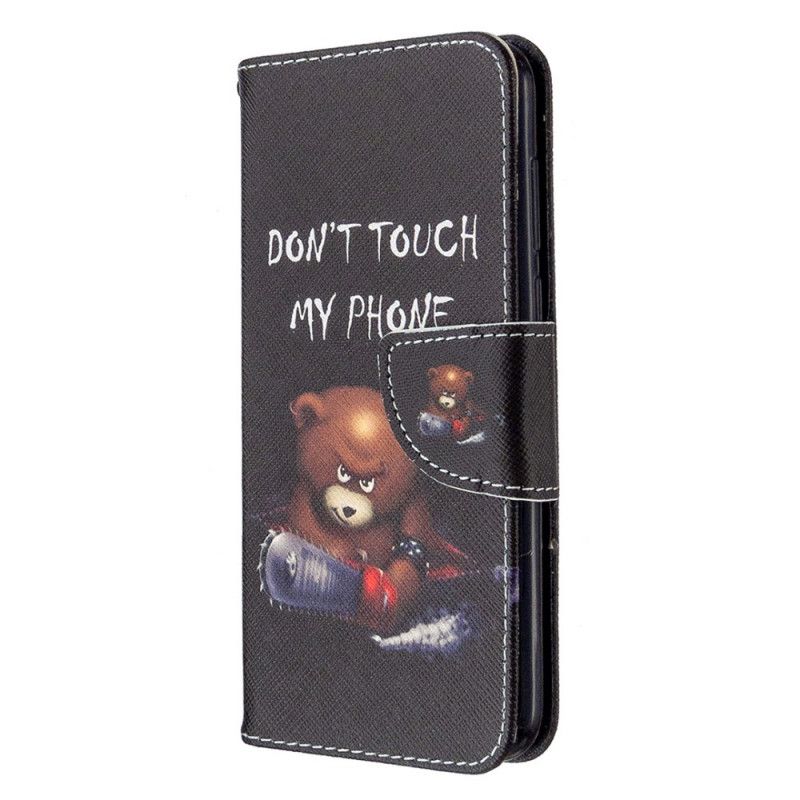 Etui Folio Huawei Y5p Niebezpieczny Niedźwiedź
