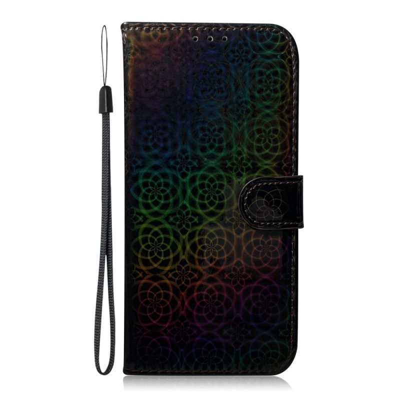 Etui Folio Huawei Y5p Szary Czarny Czysty Kolor