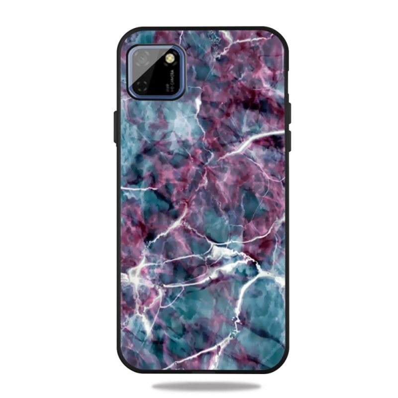 Etui Huawei Y5p Fioletowy Marmur Etui Ochronne