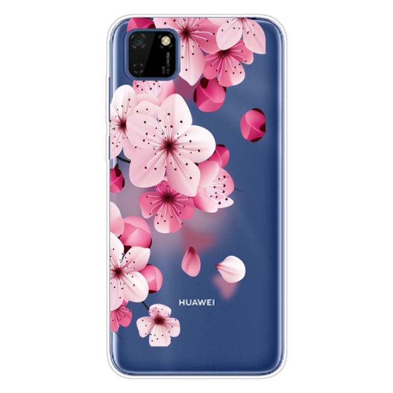 Etui Huawei Y5p Premium Kwiatowy Etui Ochronne