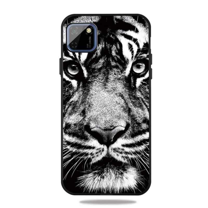 Futerały Huawei Y5p Etui na Telefon Czarno-Biały Tygrys