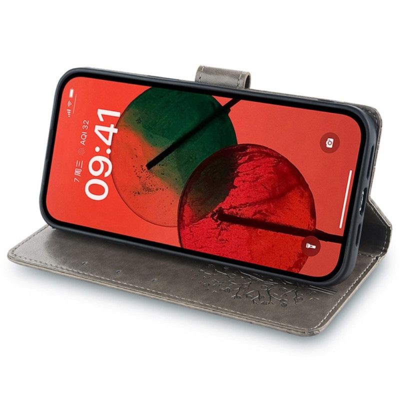 Etui Folio Vivo V50 Lite 5g Drzewo Jelenia Etui Ochronne