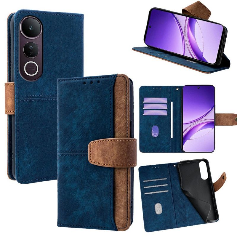 Etui Folio Vivo V50 Lite 5g Dwukolorowa Ochrona Rfid Etui Ochronne