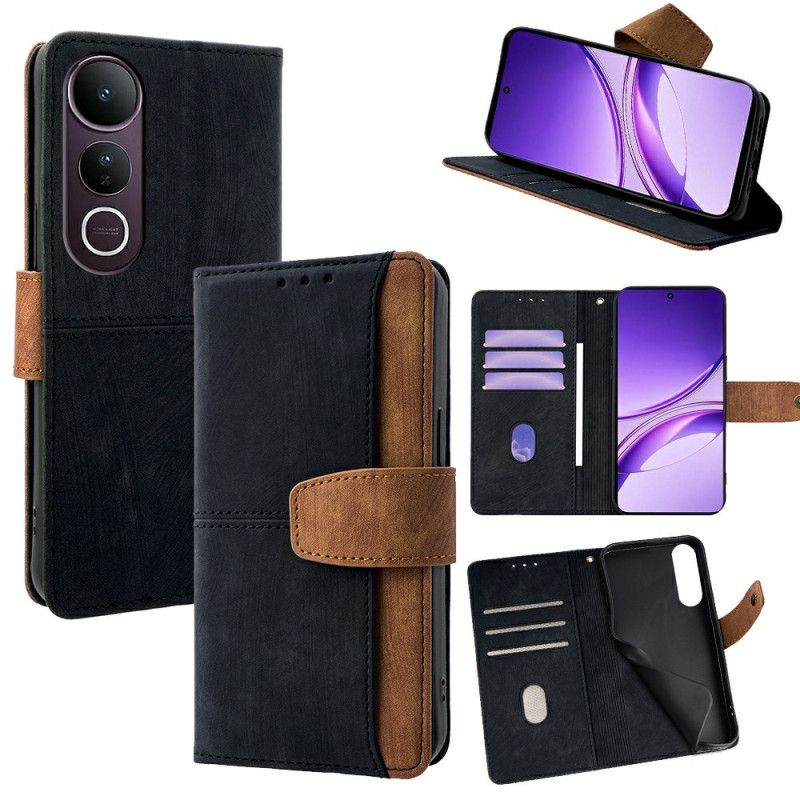 Etui Folio Vivo V50 Lite 5g Dwukolorowa Ochrona Rfid Etui Ochronne