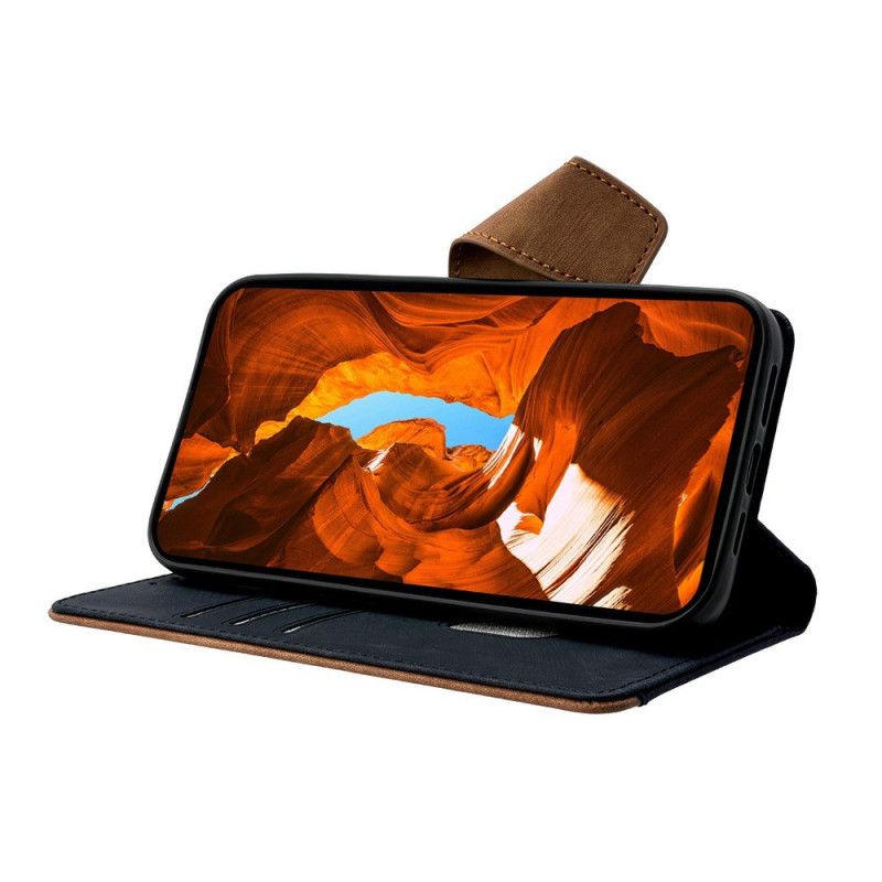 Etui Folio Vivo V50 Lite 5g Dwukolorowa Ochrona Rfid Etui Ochronne