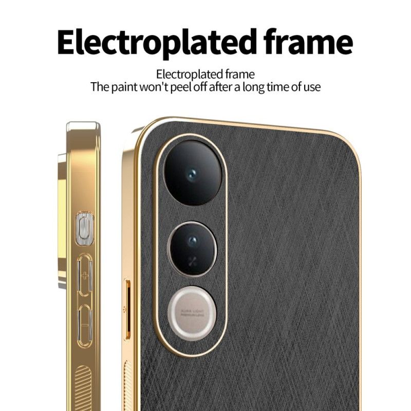 Futerały Vivo V50 Lite 5g Etui Na Telefon Teksturowany Jedwab