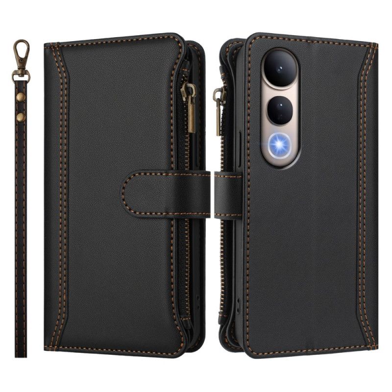 Obudowa Vivo V50 Lite 5g Etui Na Telefon Portfel Z 9 Przegródkami Na Karty