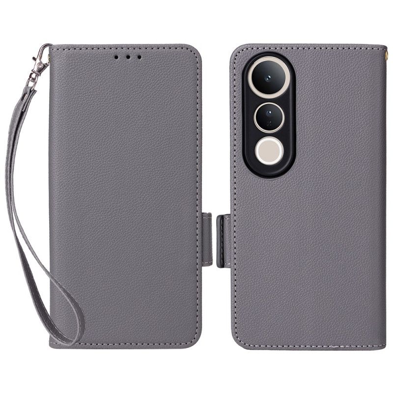 Obudowa Vivo V50 Lite 5g Etui Na Telefon Skóra Ekologiczna Ze Smyczą