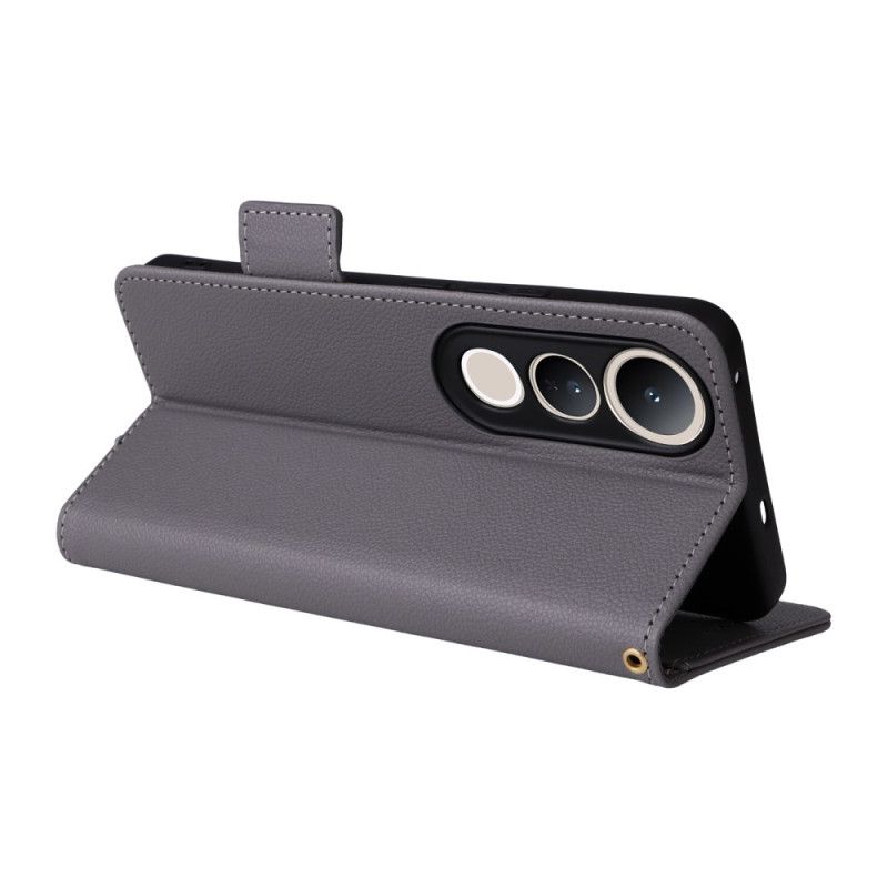 Obudowa Vivo V50 Lite 5g Etui Na Telefon Skóra Ekologiczna Ze Smyczą