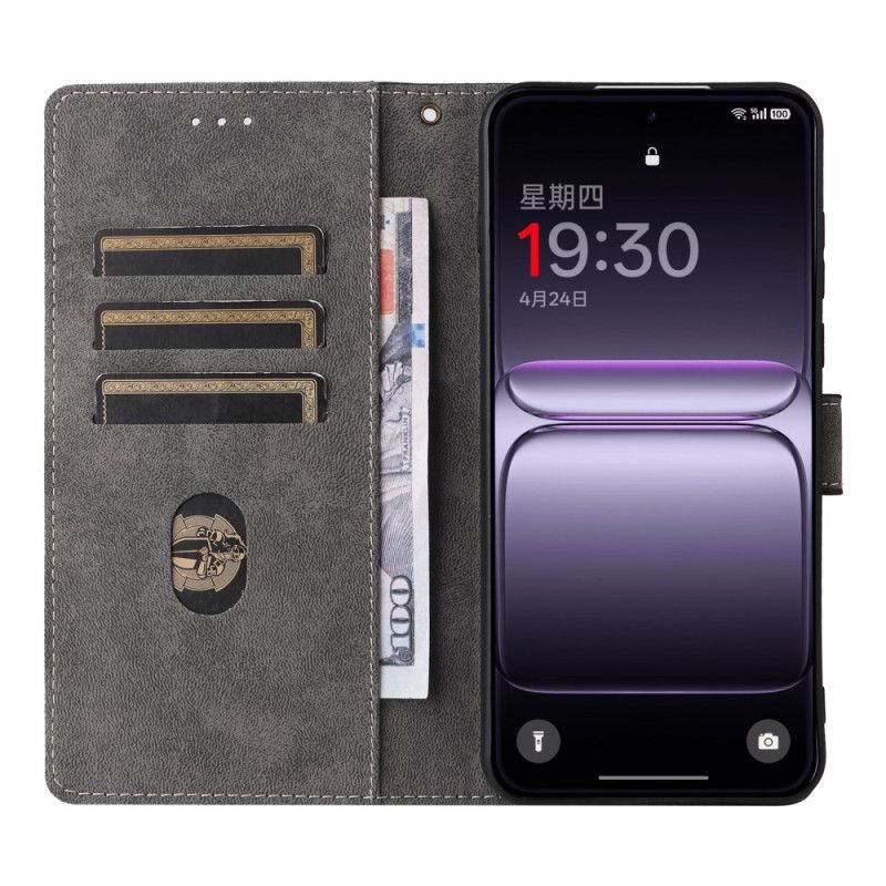 Etui Folio Do Oneplus Nord 5 Ochrona Rfid Z Efektem Zamszu